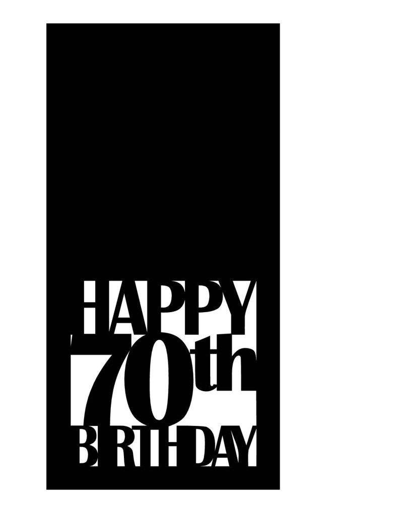 "Custom cut" die-cut design